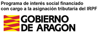 Gobierno de Aragón. Programa de Interés Social finnciado a cargo a la asignación tributari del IRPF